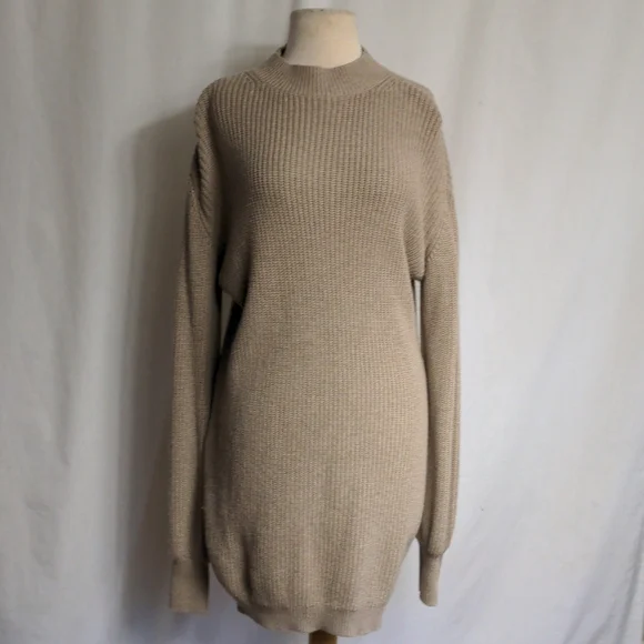 Billie Tan Sweaterdress - Picture 4 of 10